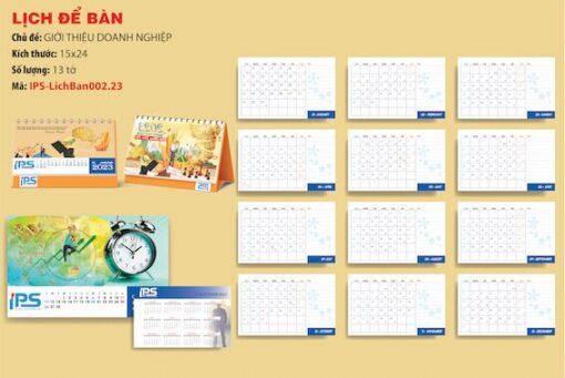 File thiết kế lịch để bàn 2023, mẫu số IPS-LichBan002.23